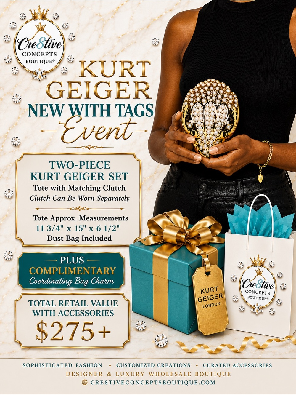 Cre8tive’s Exclusive Kurt Geiger New With Tags Event